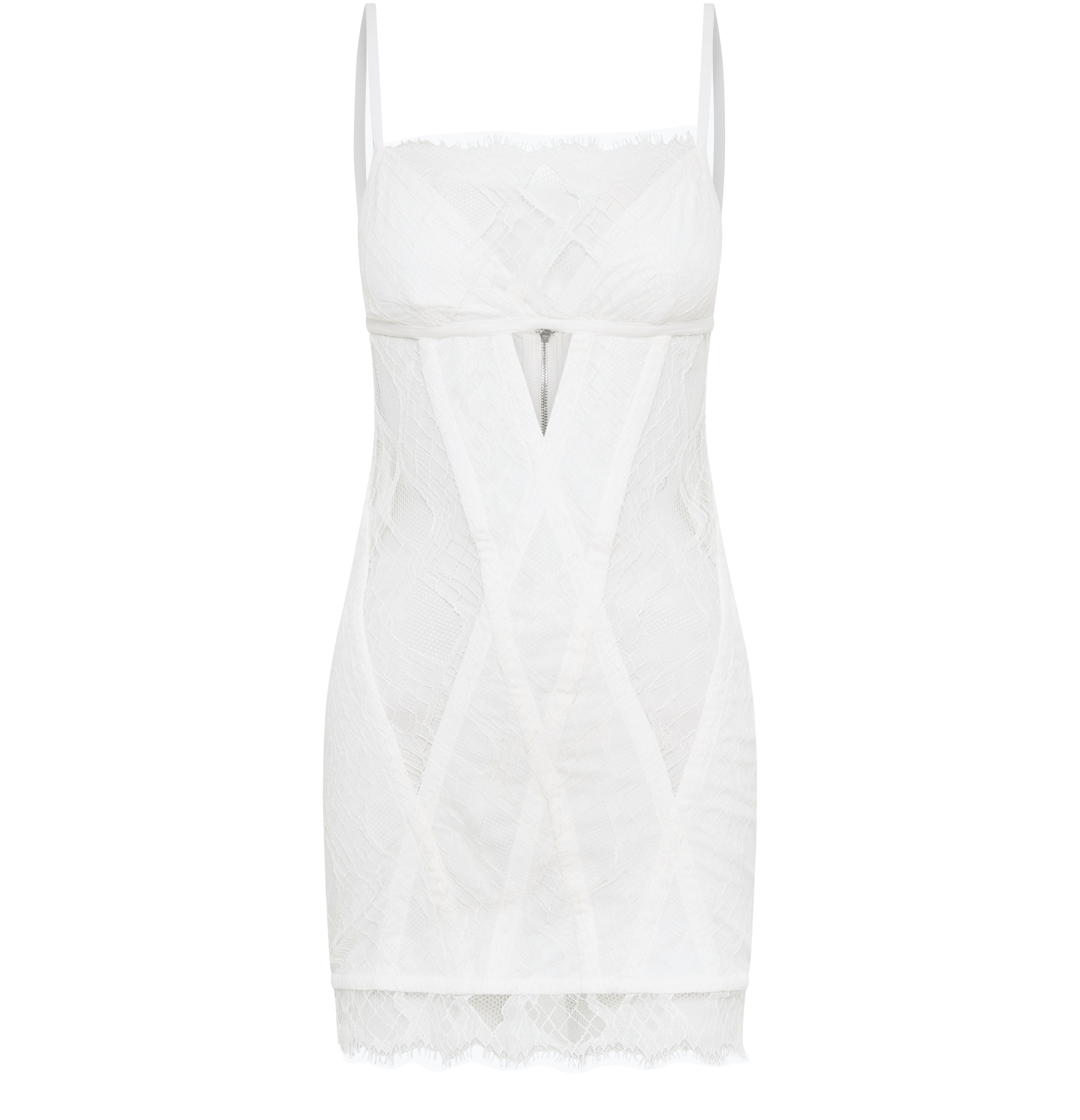 Dion Lee Oblique lace corset dress