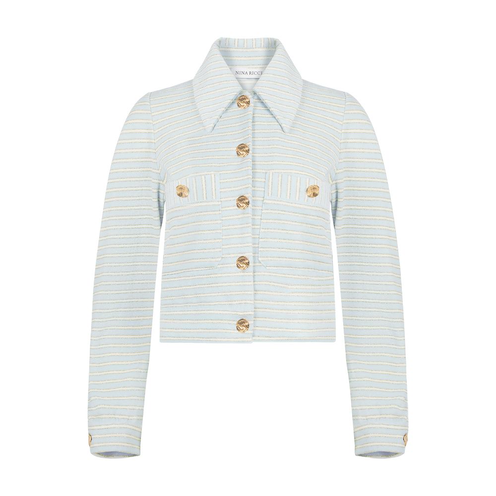 Nina Ricci Striped terry cotton jacket