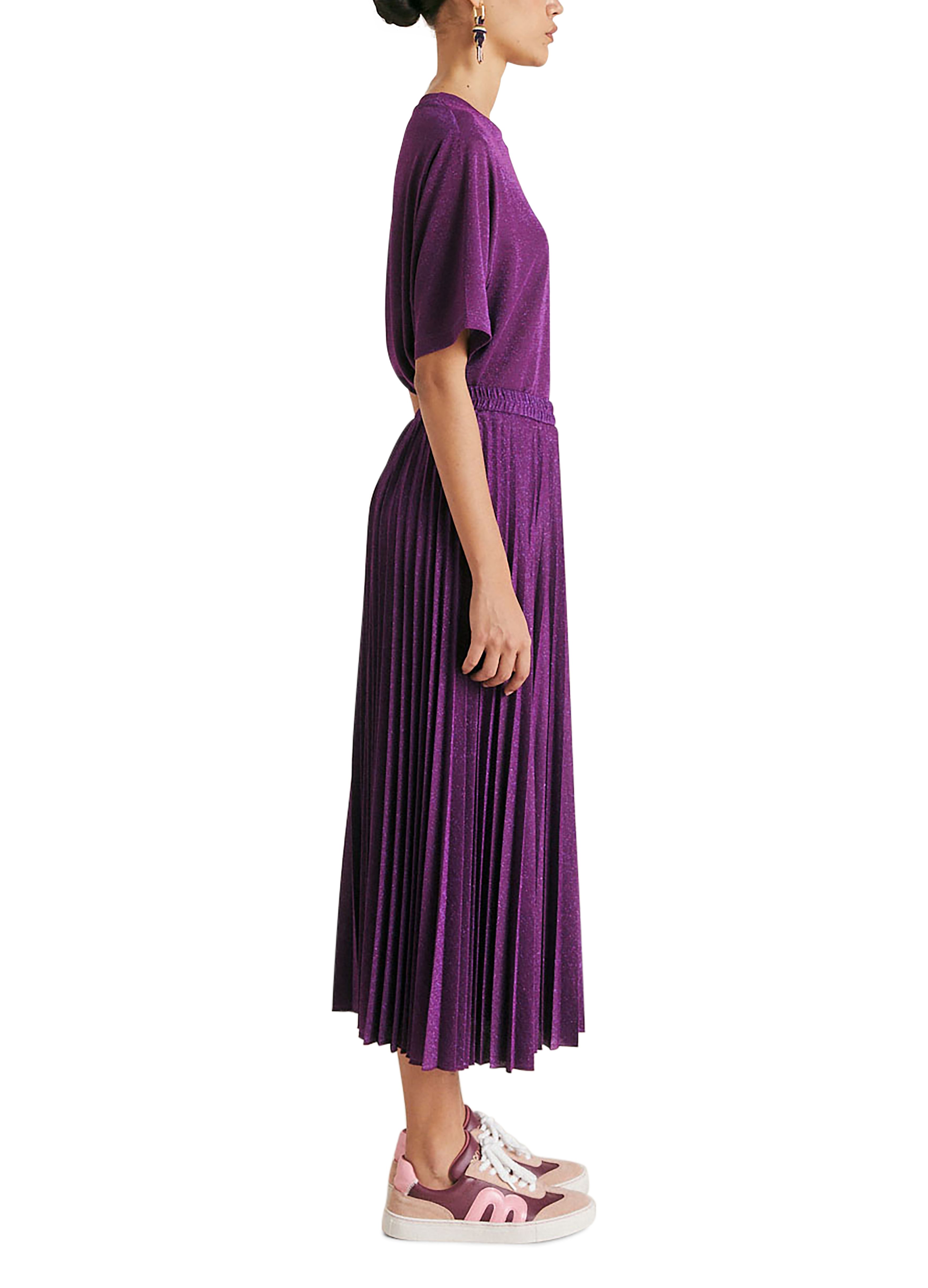  Emi lurex jersey skirt