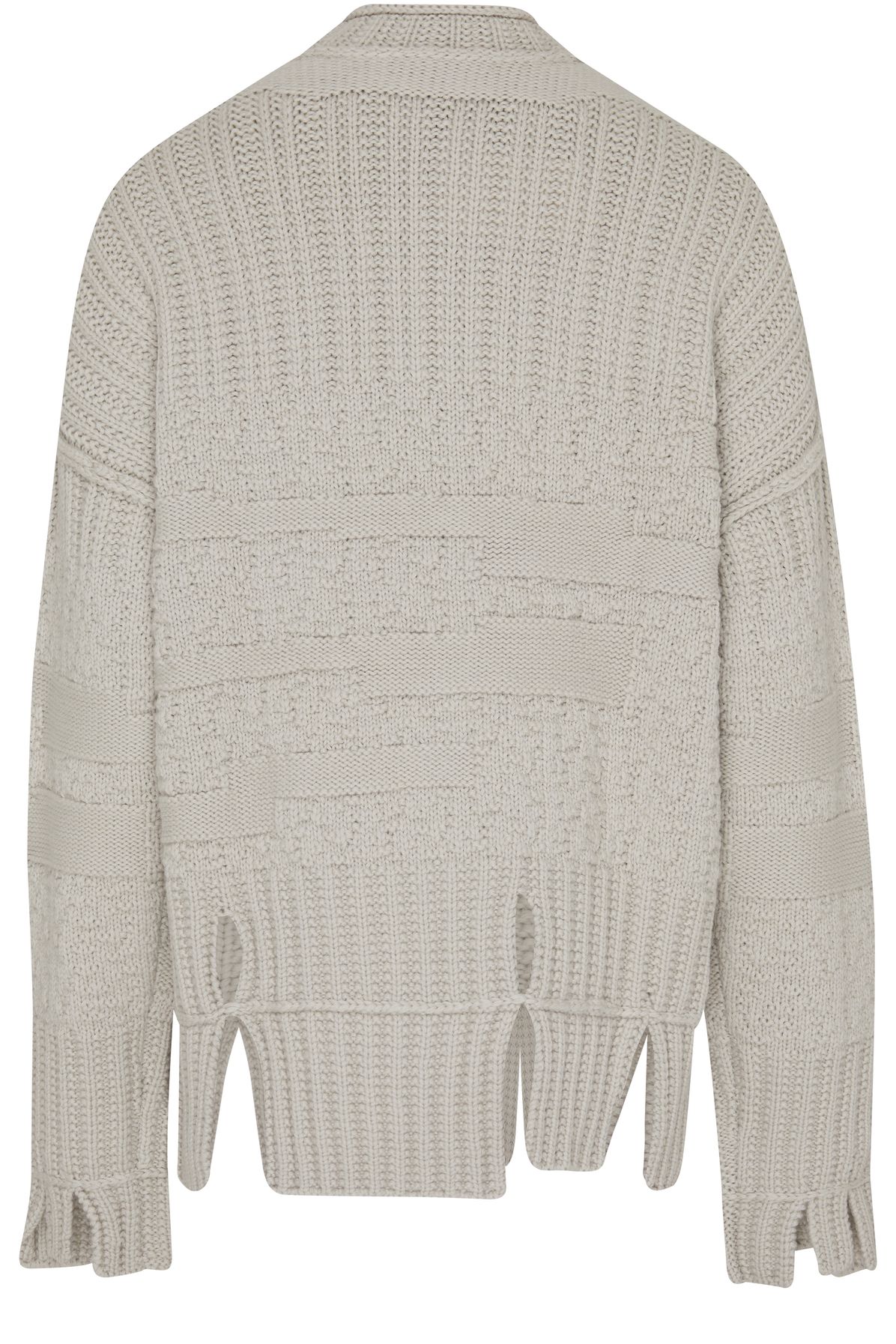  Textured mock neck knit