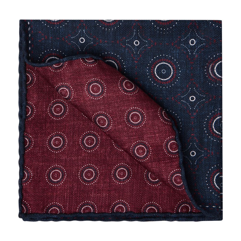 Brunello Cucinelli Double faced silk pocket square