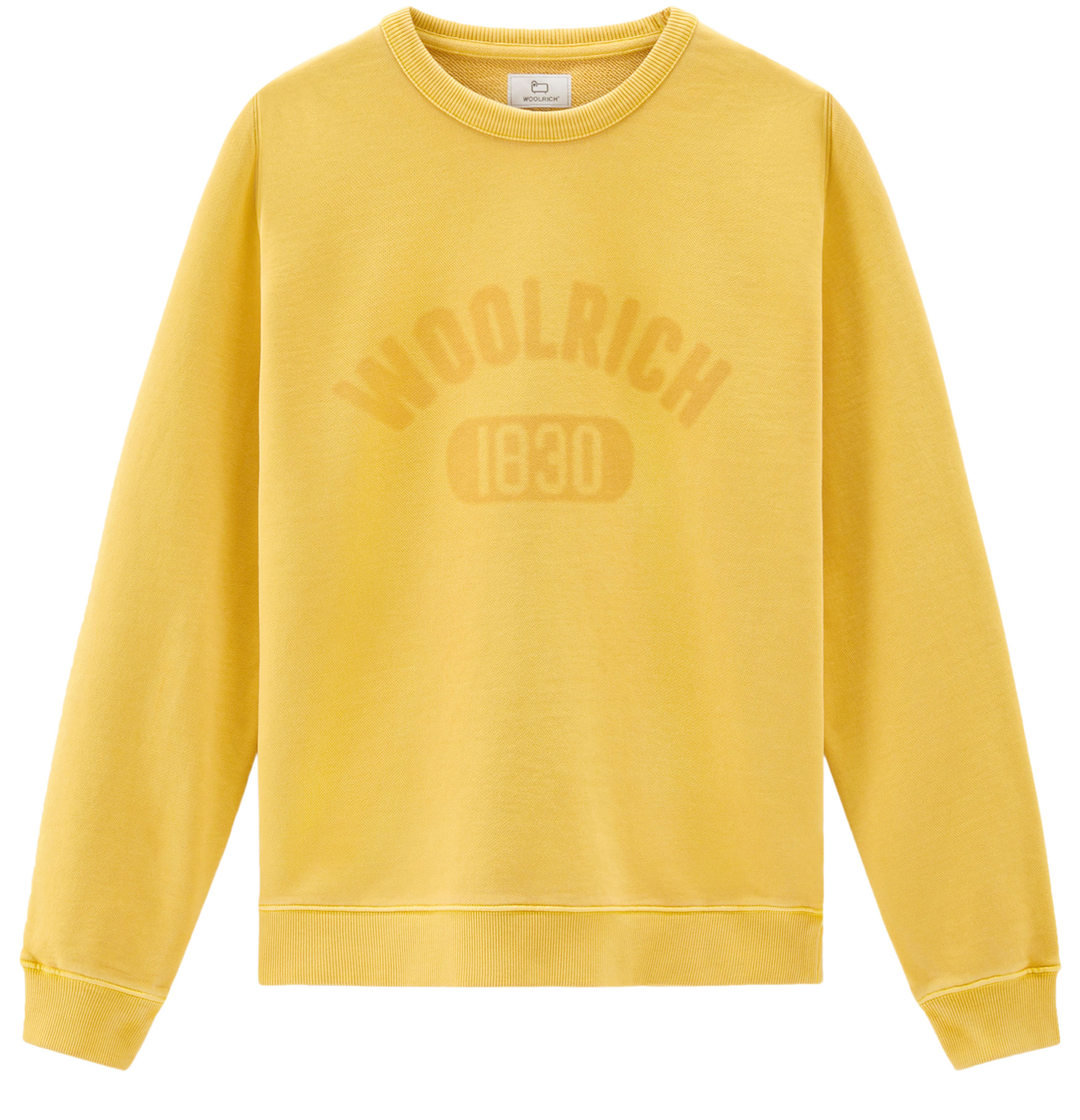 Woolrich Garment-dyed 1830 crewneck sweatshirt in pure cotton