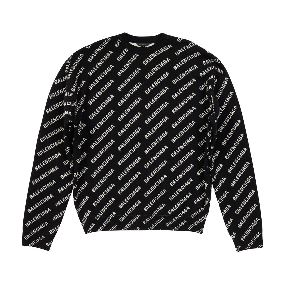 Balenciaga Mini allover logo sweater