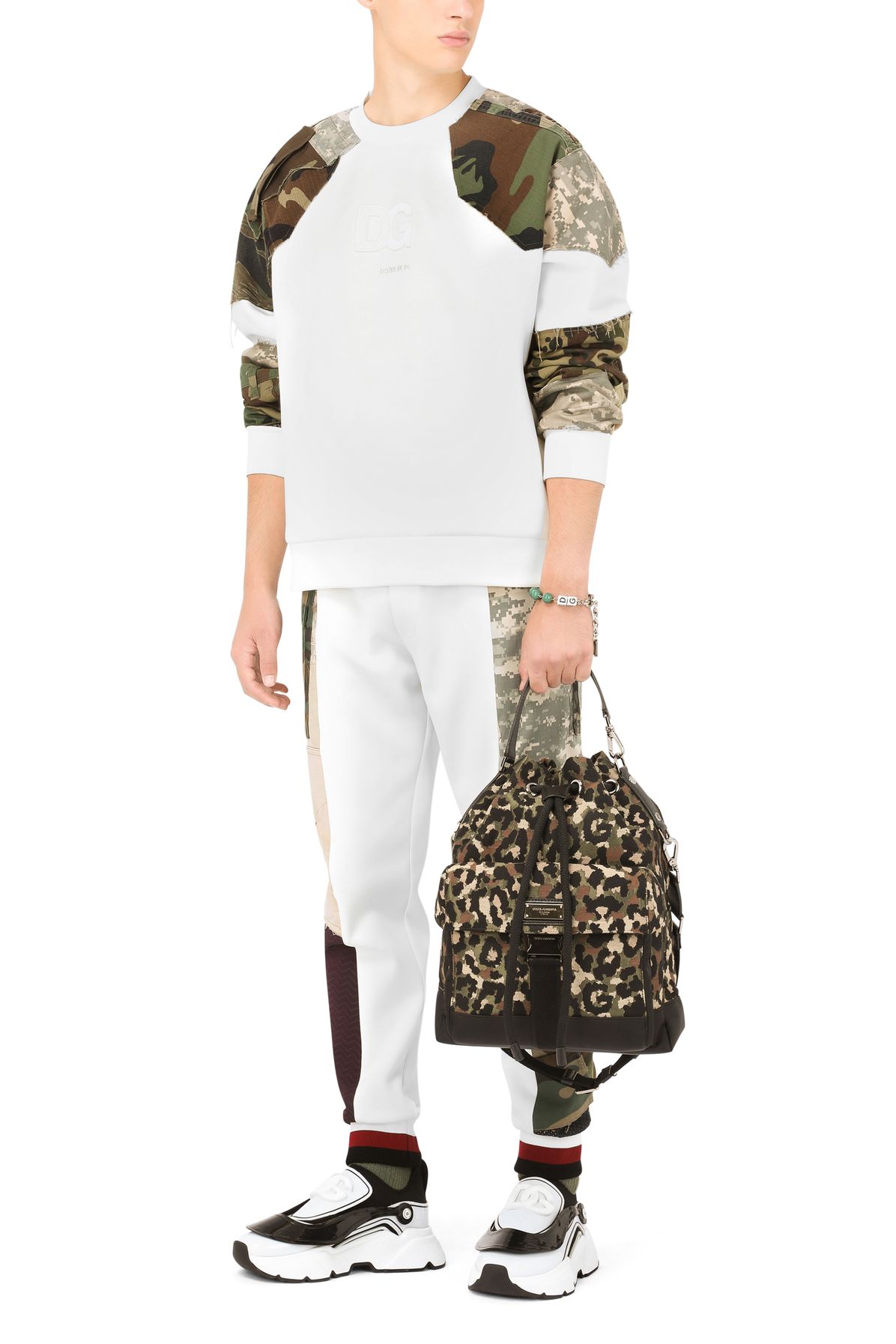 Dolce & Gabbana Camouflage patchwork pants