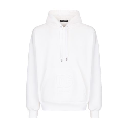 Dolce & Gabbana Jersey hoodie with embossed logo