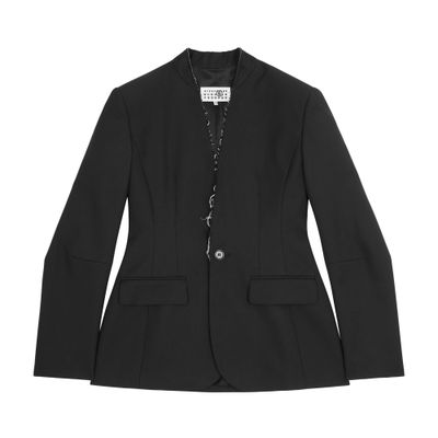 MM6 Maison Margiela Collarless suit jacket