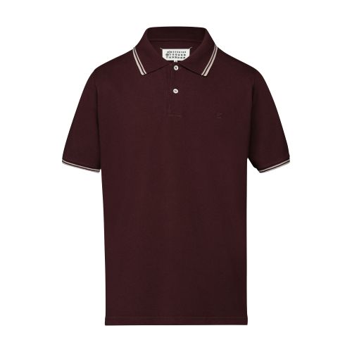 Maison Margiela M logo piquet polo shirt