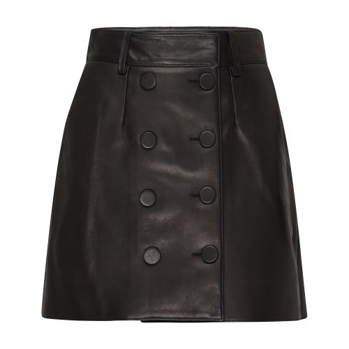 Rabanne Short leather skirt