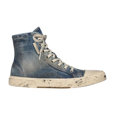 Balenciaga Paris High Top Sneakers in denim