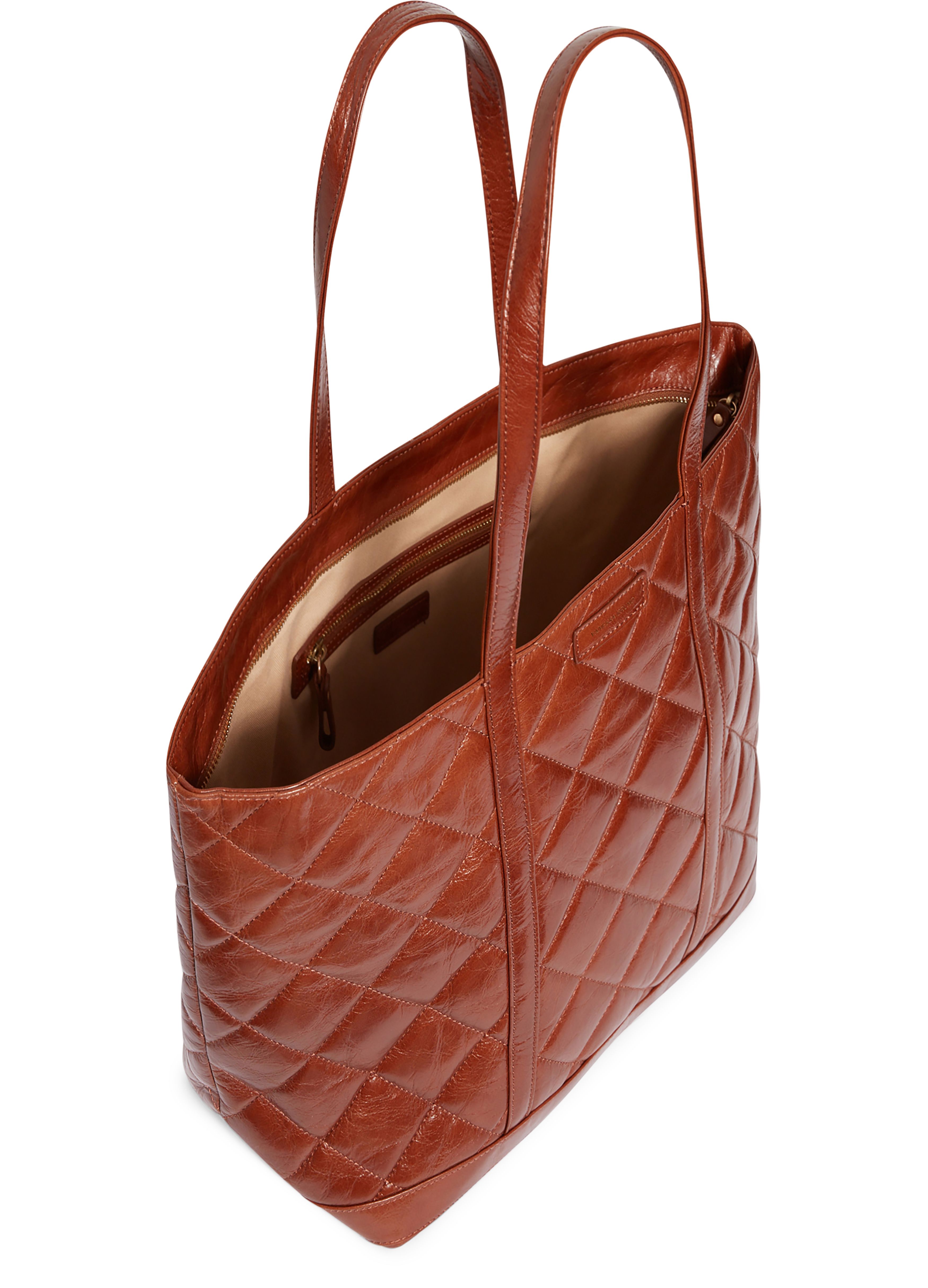  XL quilted leather tote bag