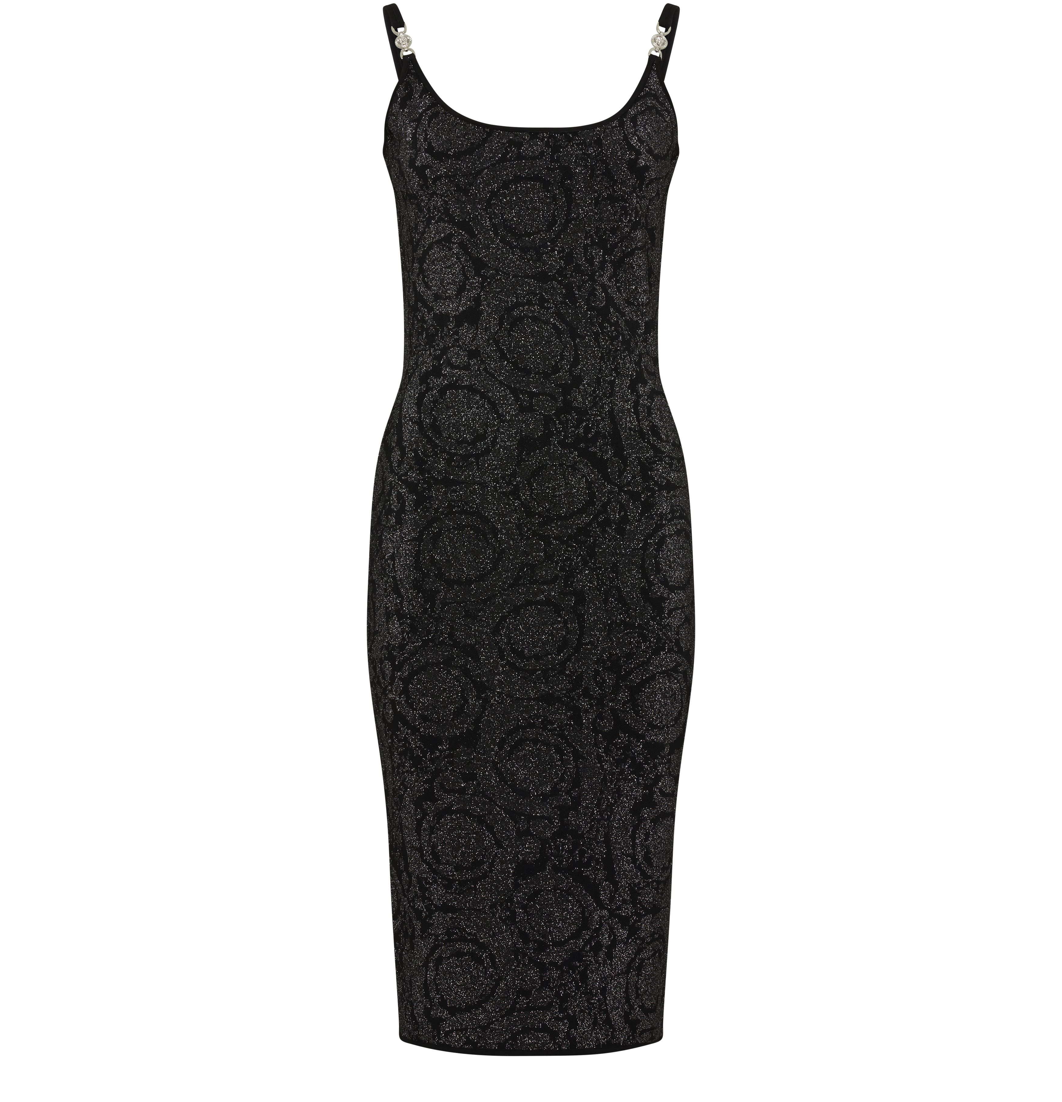 Versace Barocco Texture Knit Dress