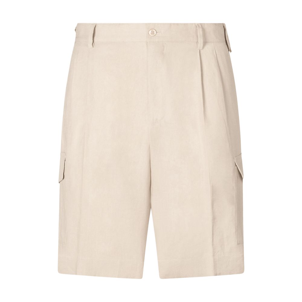 Dolce & Gabbana Bermuda cargo shorts in linen