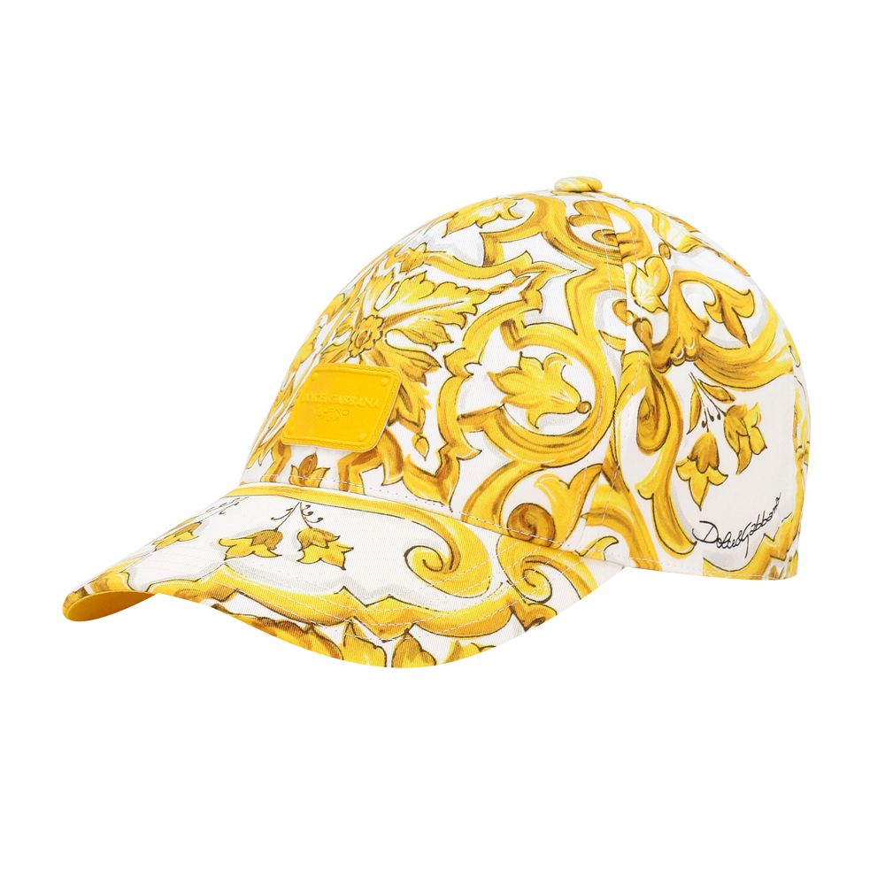 Dolce & Gabbana Drill baseball cap majolica print