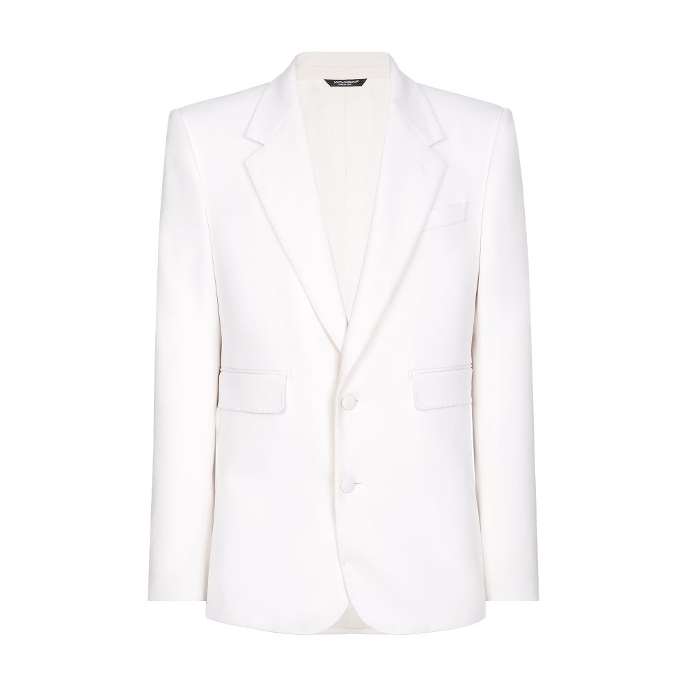 Dolce & Gabbana Single-breasted stretch wool jacket