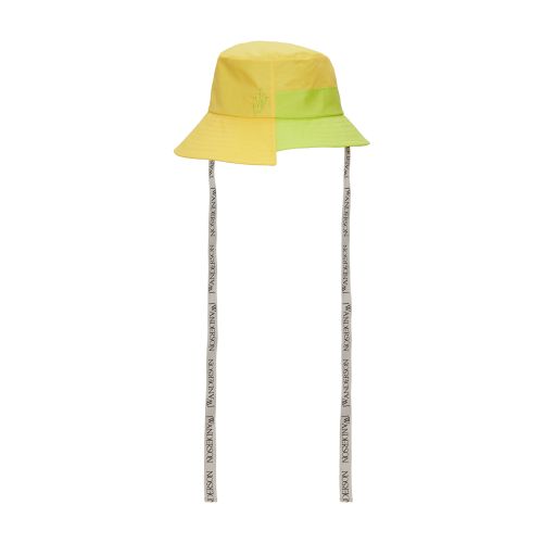  Asymmetric colourblock bucket hat