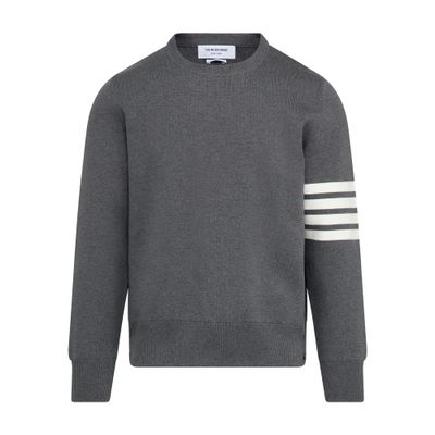 Thom Browne Milano Stitch Cotton 4-Bar Pull