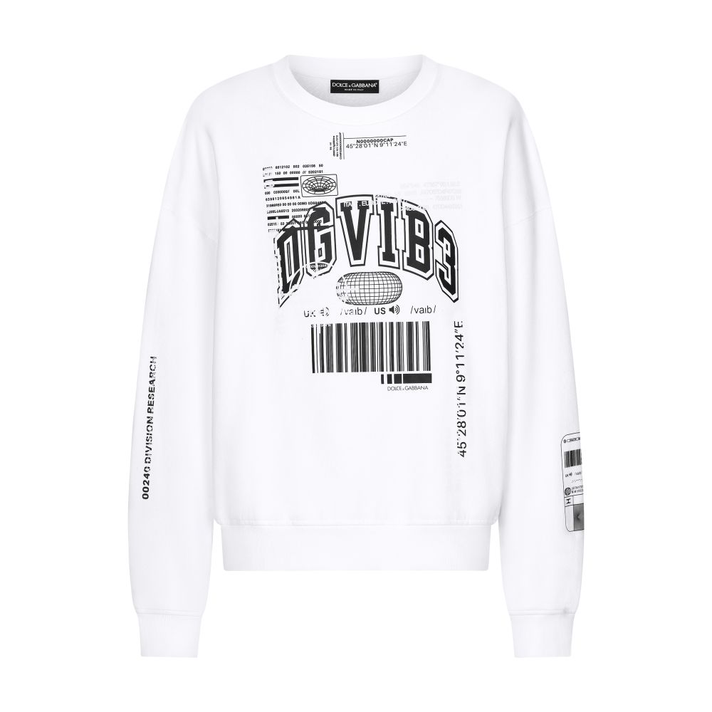 Dolce & Gabbana Jersey sweatshirt VIB3 print and logo