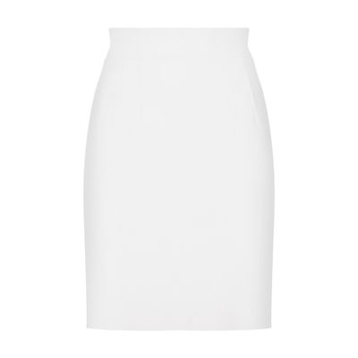 Dolce & Gabbana Straight-cut wool mini skirt