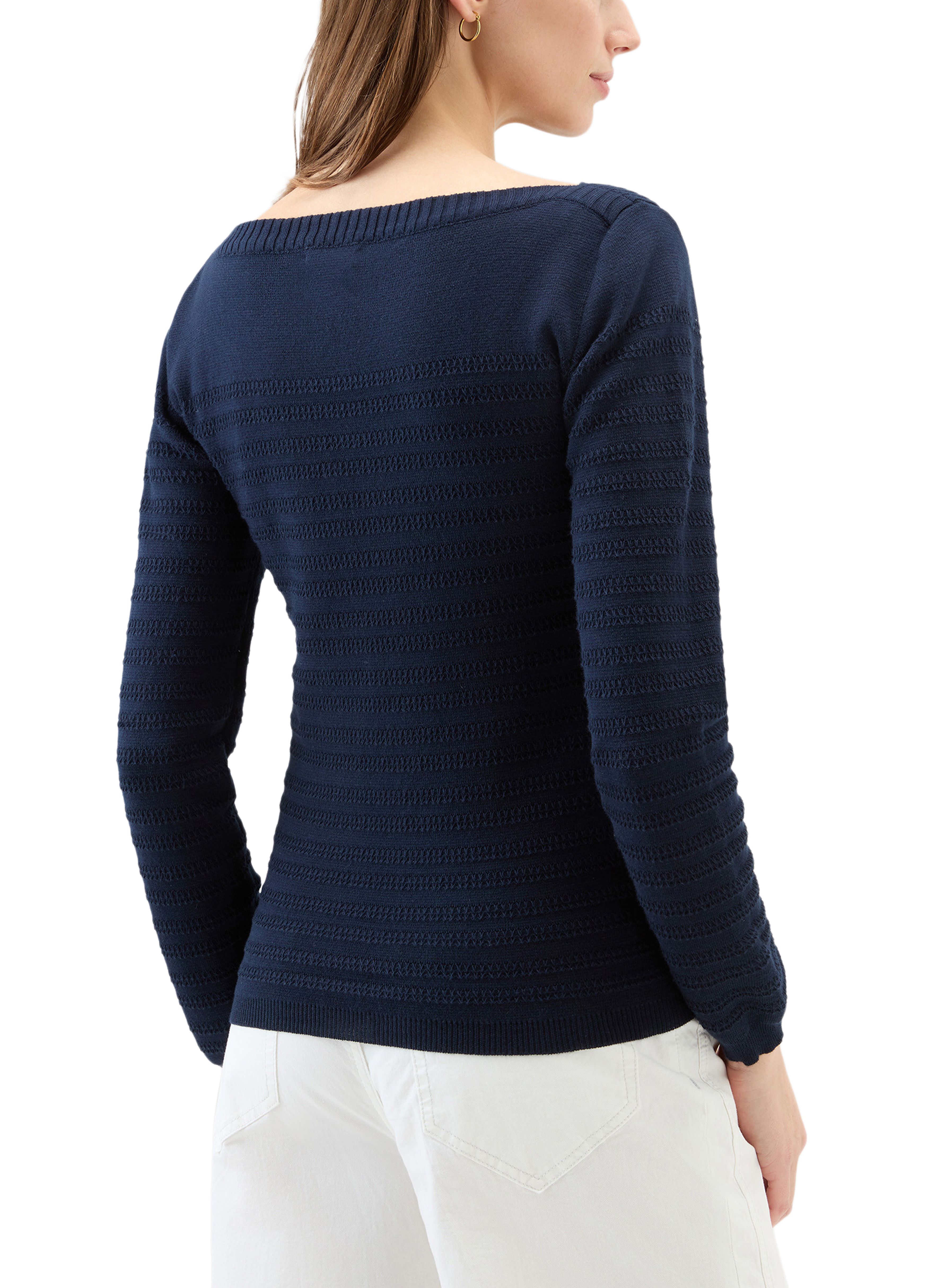 Woolrich Pure cotton sweater with boat neckline