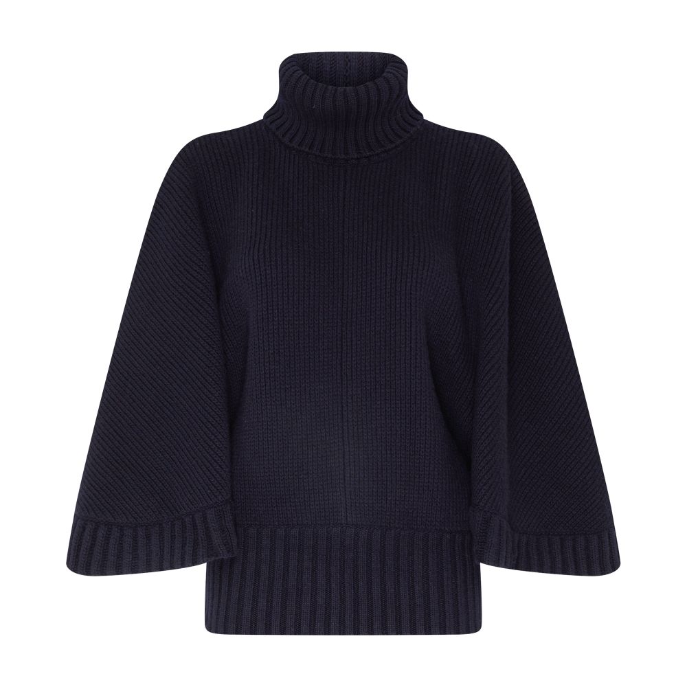 Chloé Oversized mockneck cashmere and cotton sweater