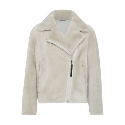 Brunello Cucinelli Sheepskin biker jacket