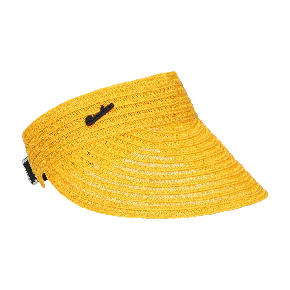 Borsalino Lella visor in braided hemp