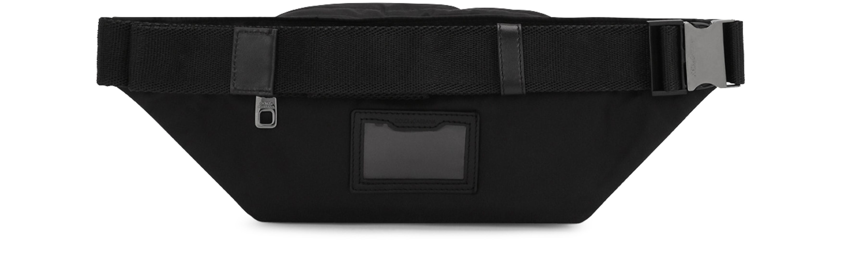 Dolce & Gabbana Small belt bag with rubberized logo