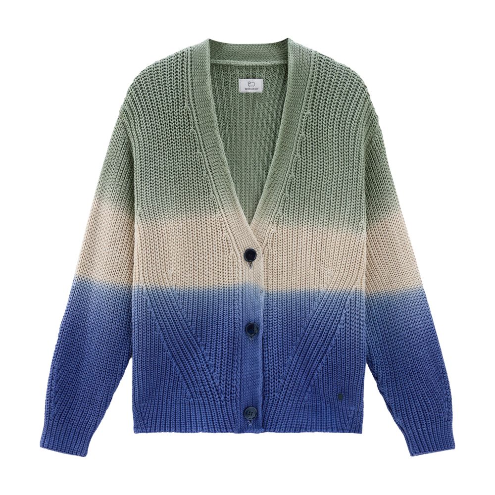 Woolrich Garment-dyed cardigan in pure cotton