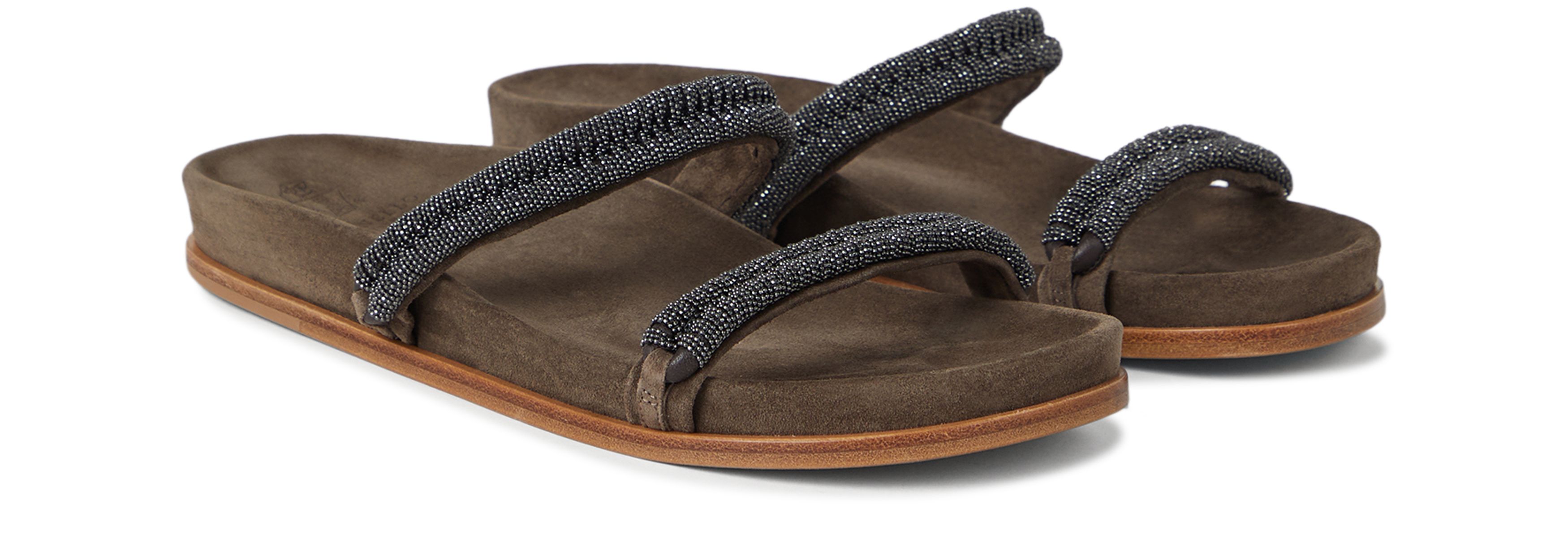 Brunello Cucinelli Suede mules