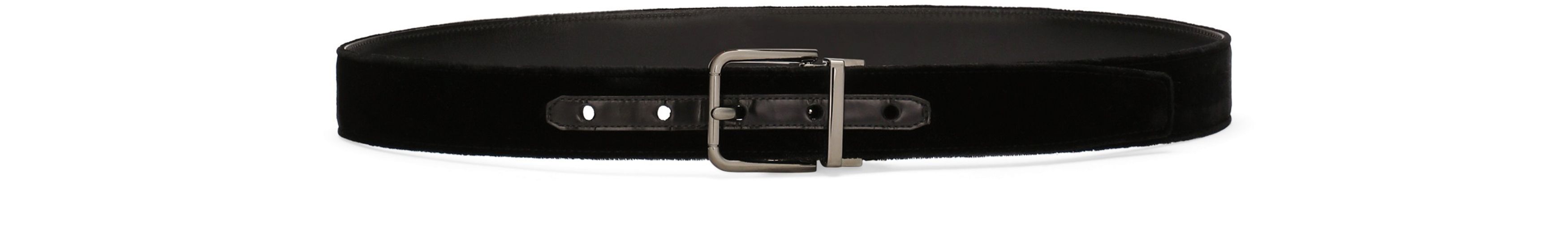 Dolce & Gabbana Cotton velvet belt