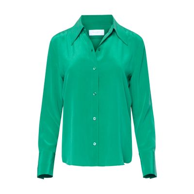 Equipment Leona long sleeve silk shirt