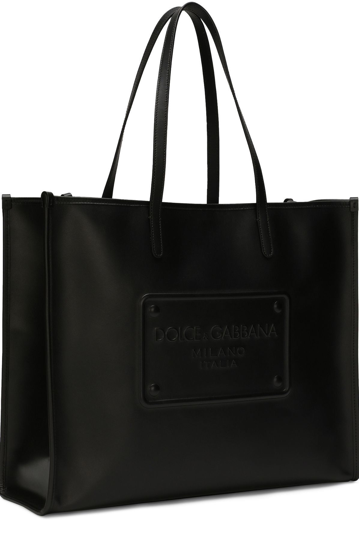 Dolce & Gabbana Calfskin shopper with raised logo