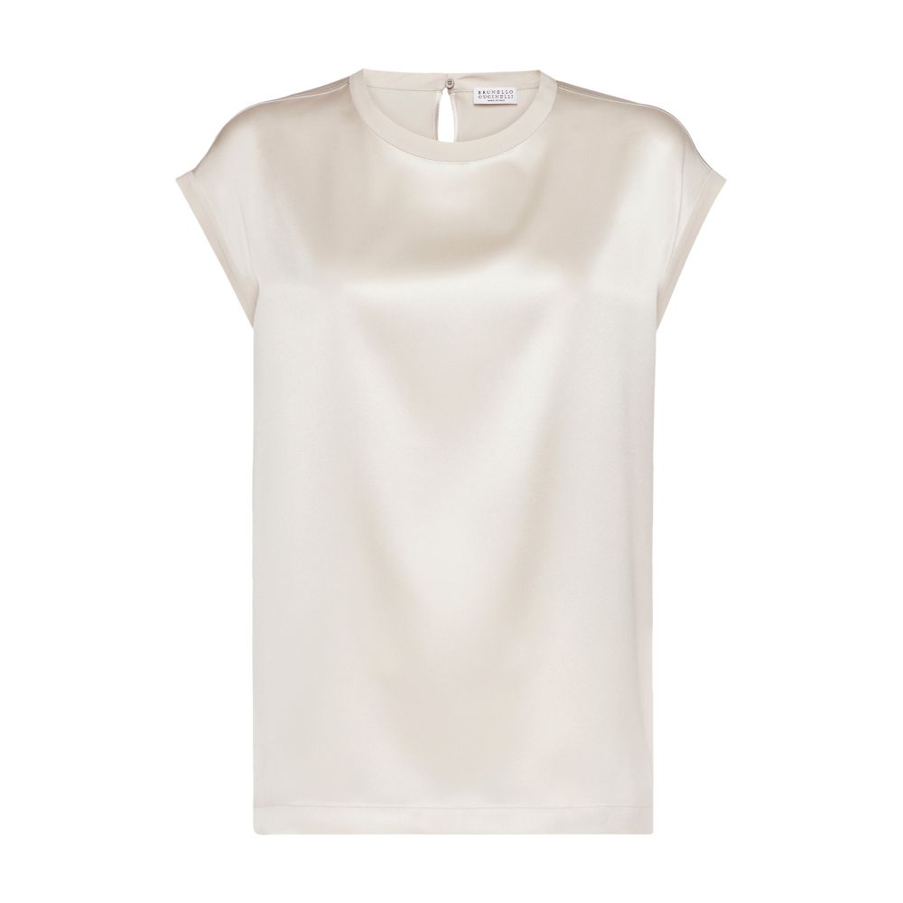 Brunello Cucinelli Satin T-shirt