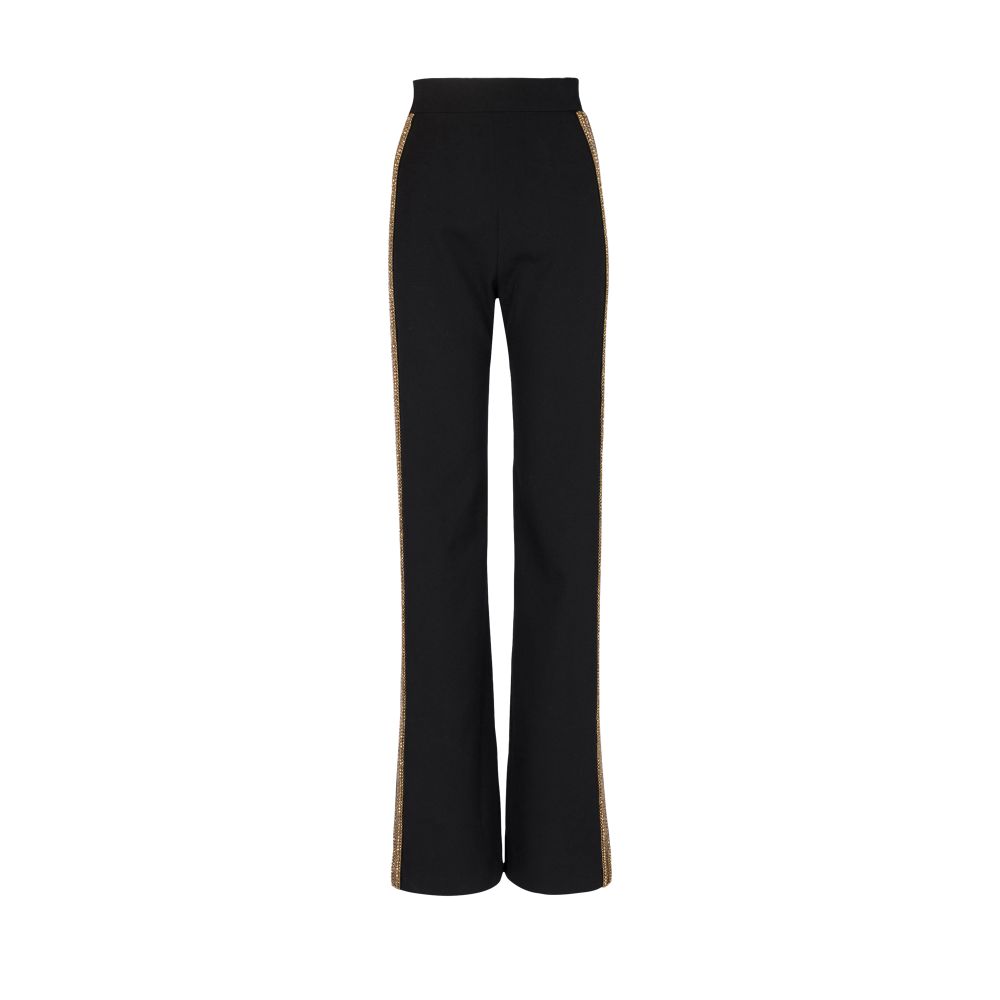 Balmain Embroidered wool tuxedo pants