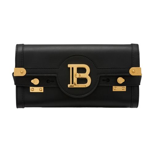 Balmain B-Buzz 23 Leather Clutch Bag