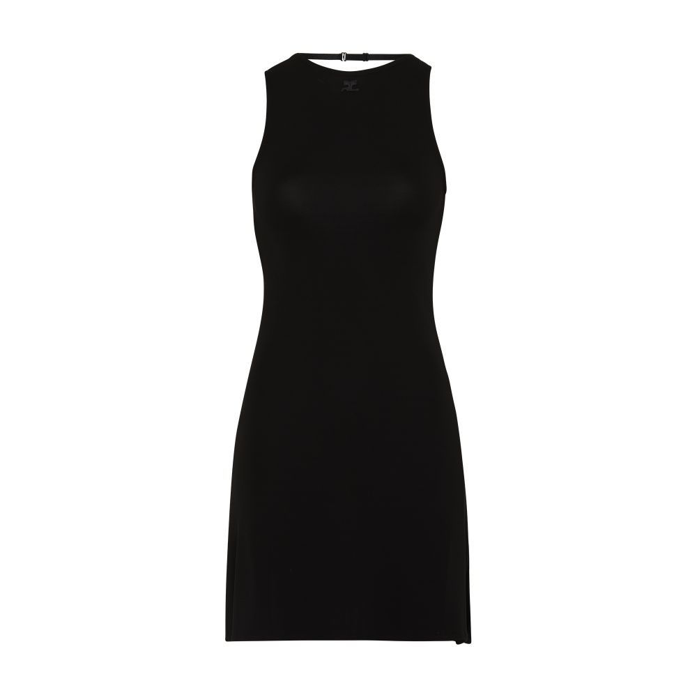 Courrèges Crepe jersey mini lingerie dress