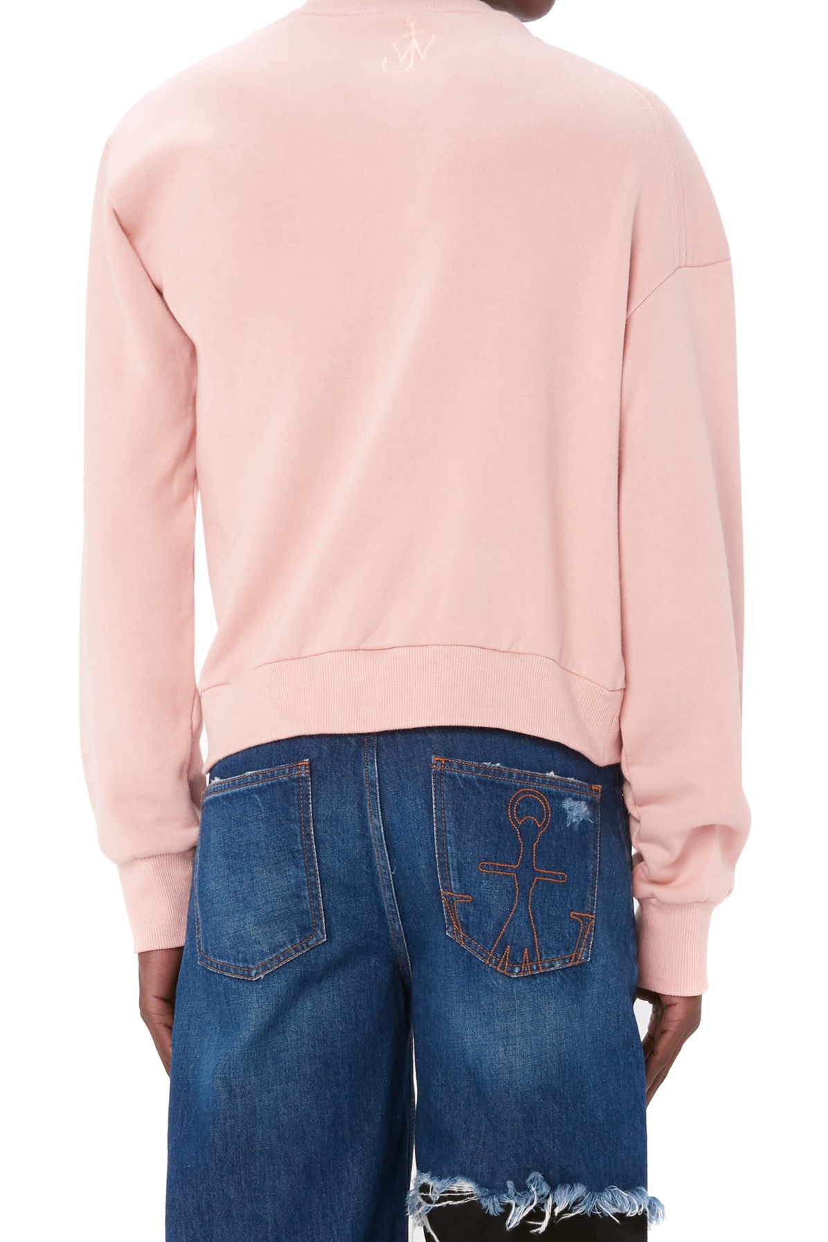  Double Neckline Twisted Sweatshirt