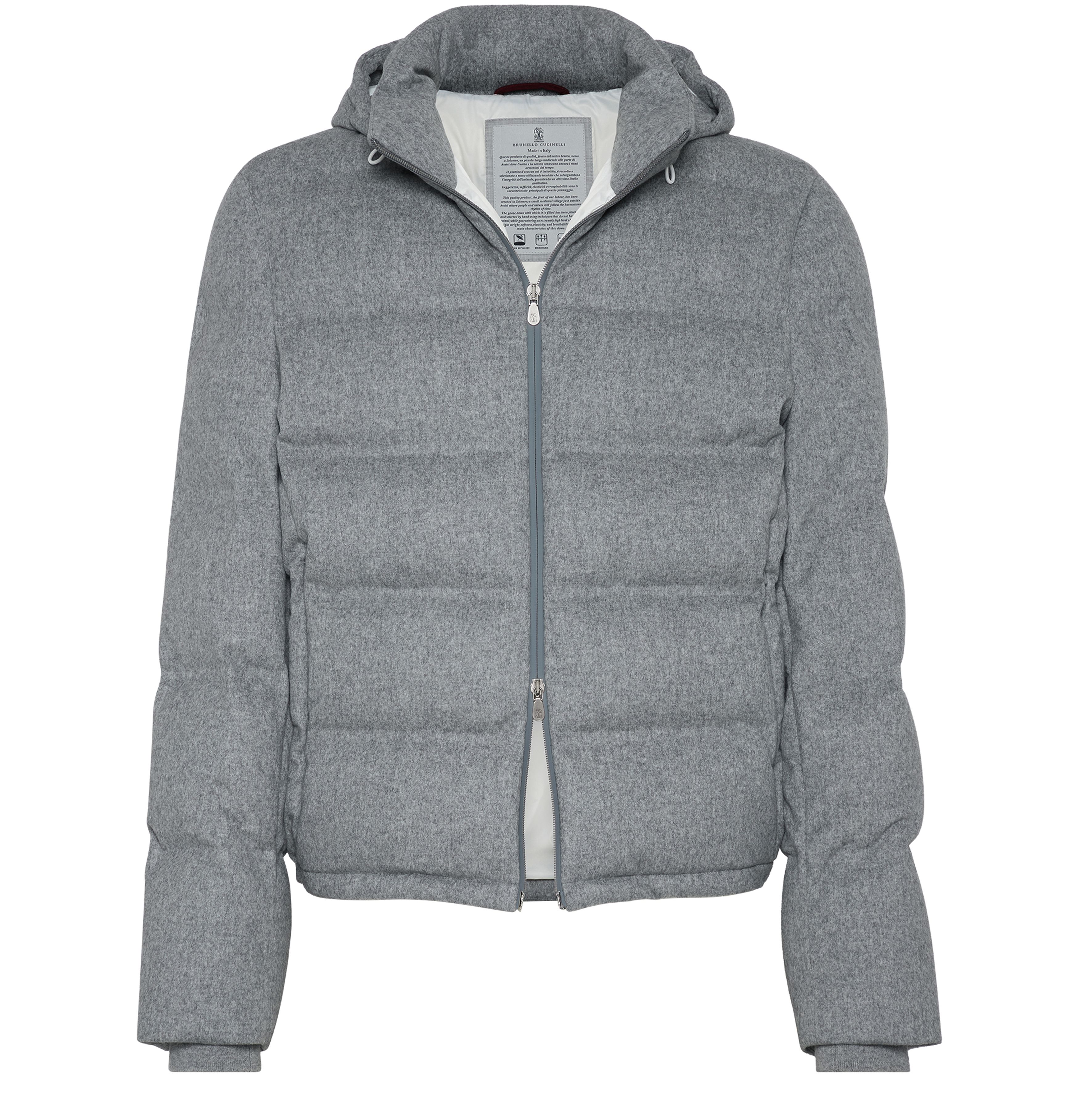 Brunello Cucinelli Wool beaver down jacket