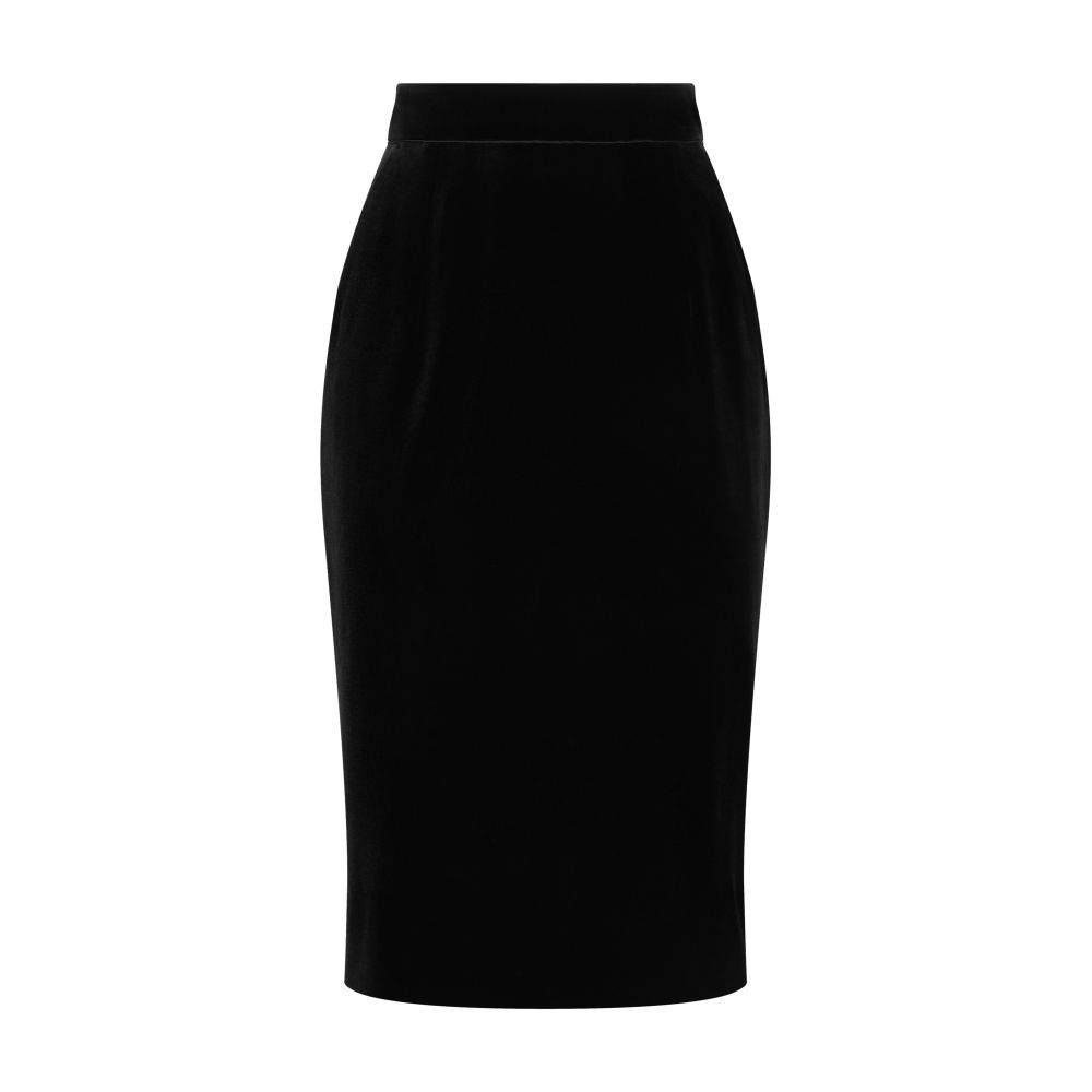 Dolce & Gabbana Velvet midi pencil skirt