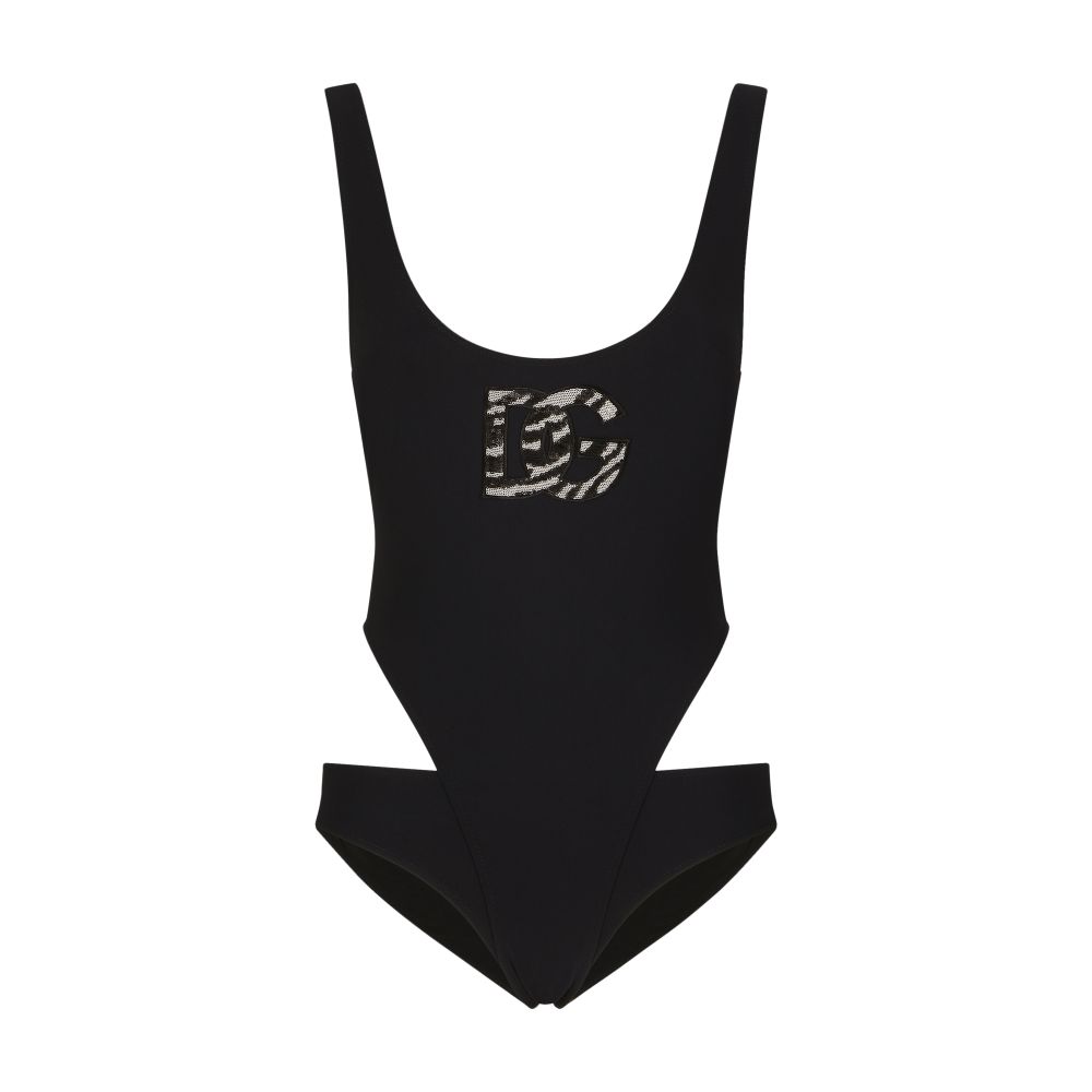 Dolce & Gabbana Racing swimsuit with bikini bottoms