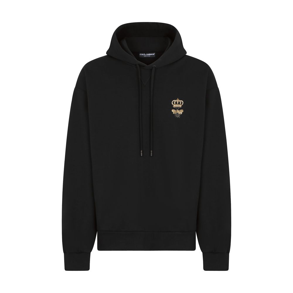 Dolce & Gabbana Jersey hoodie with embroidery