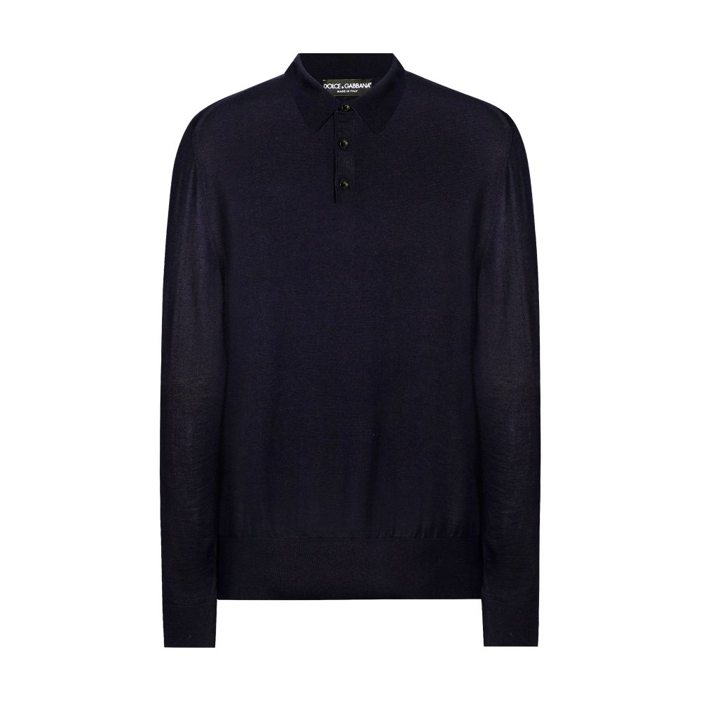 Dolce & Gabbana Cashmere and silk polo-shirt