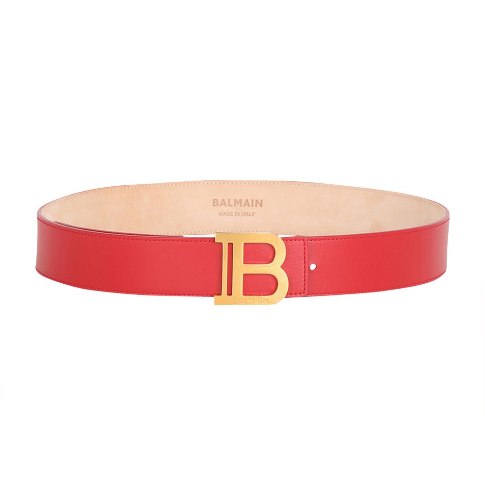 Balmain Smooth leather B-Belt belt