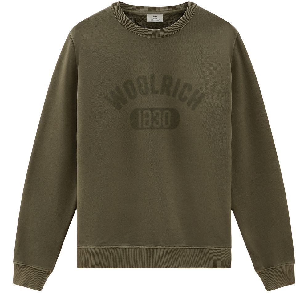 Woolrich Garment-dyed 1830 crewneck sweatshirt in pure cotton