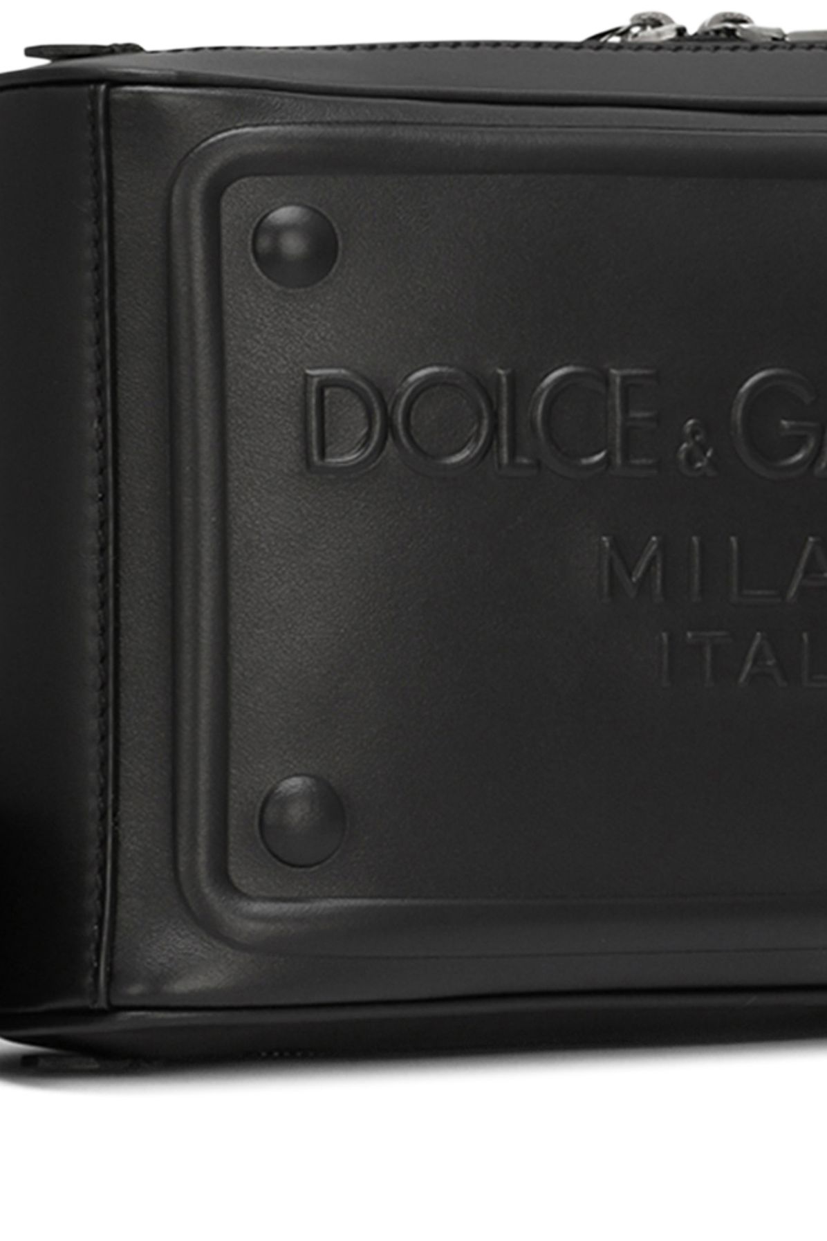 Dolce & Gabbana Calfskin belt bag with raised logo