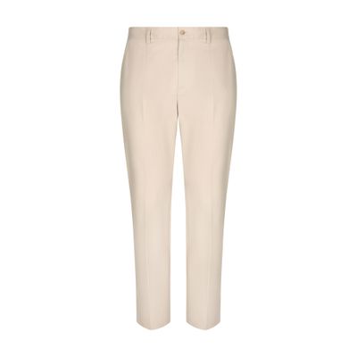 Dolce & Gabbana Stretch cotton pants with branded tag