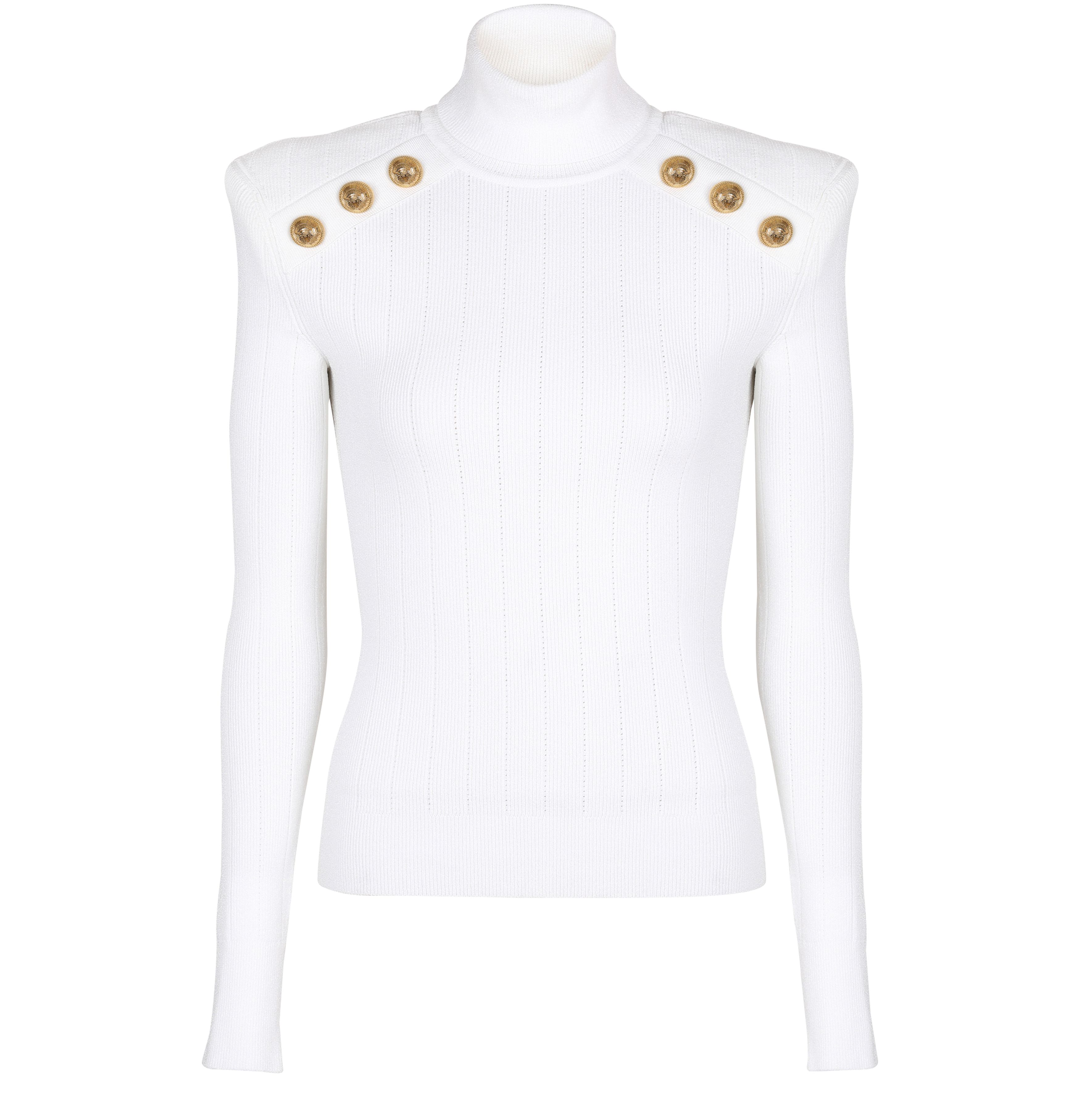 Balmain Knit sweater with gold-tone buttons