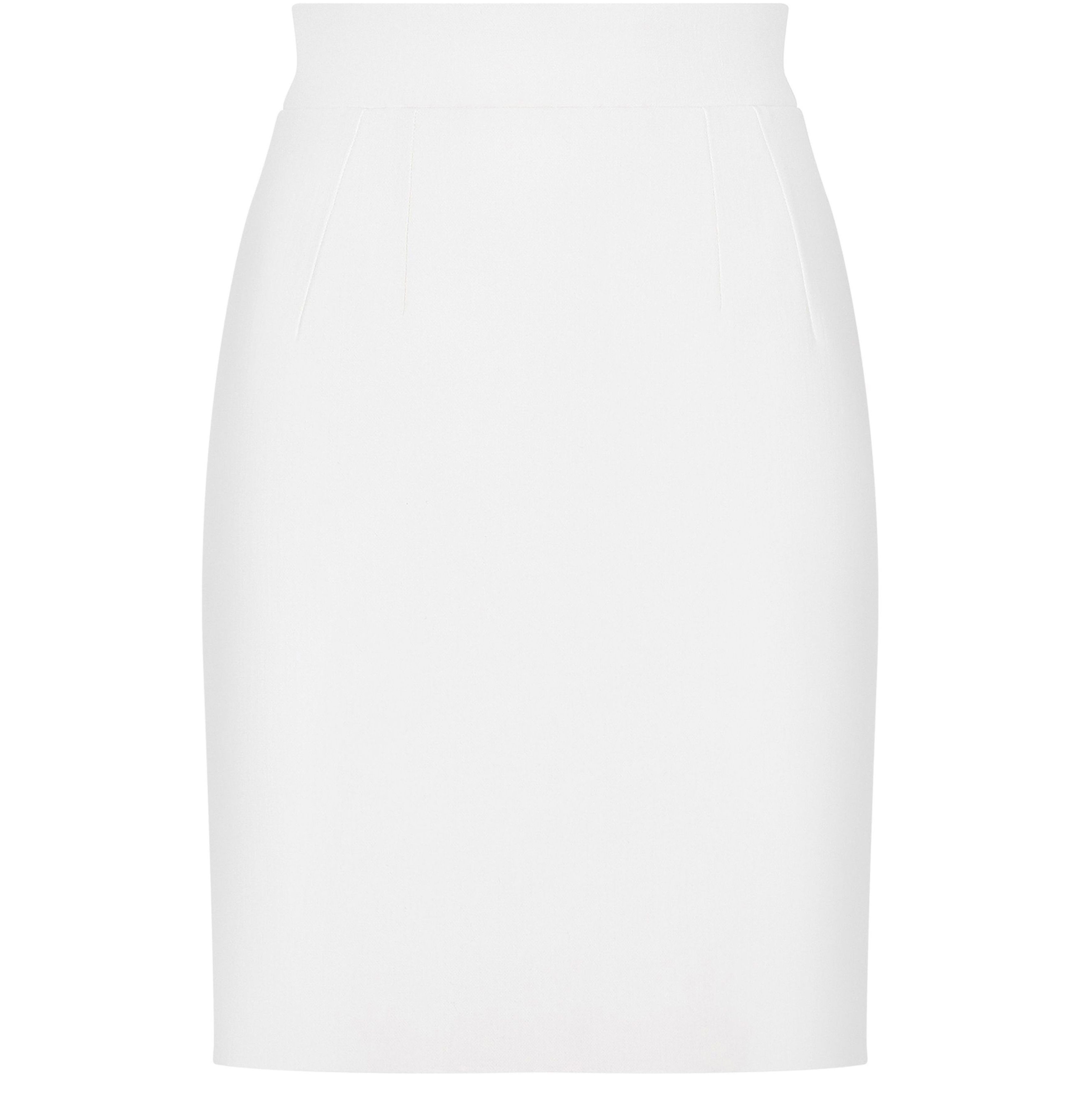 Dolce & Gabbana Straight-cut wool mini skirt