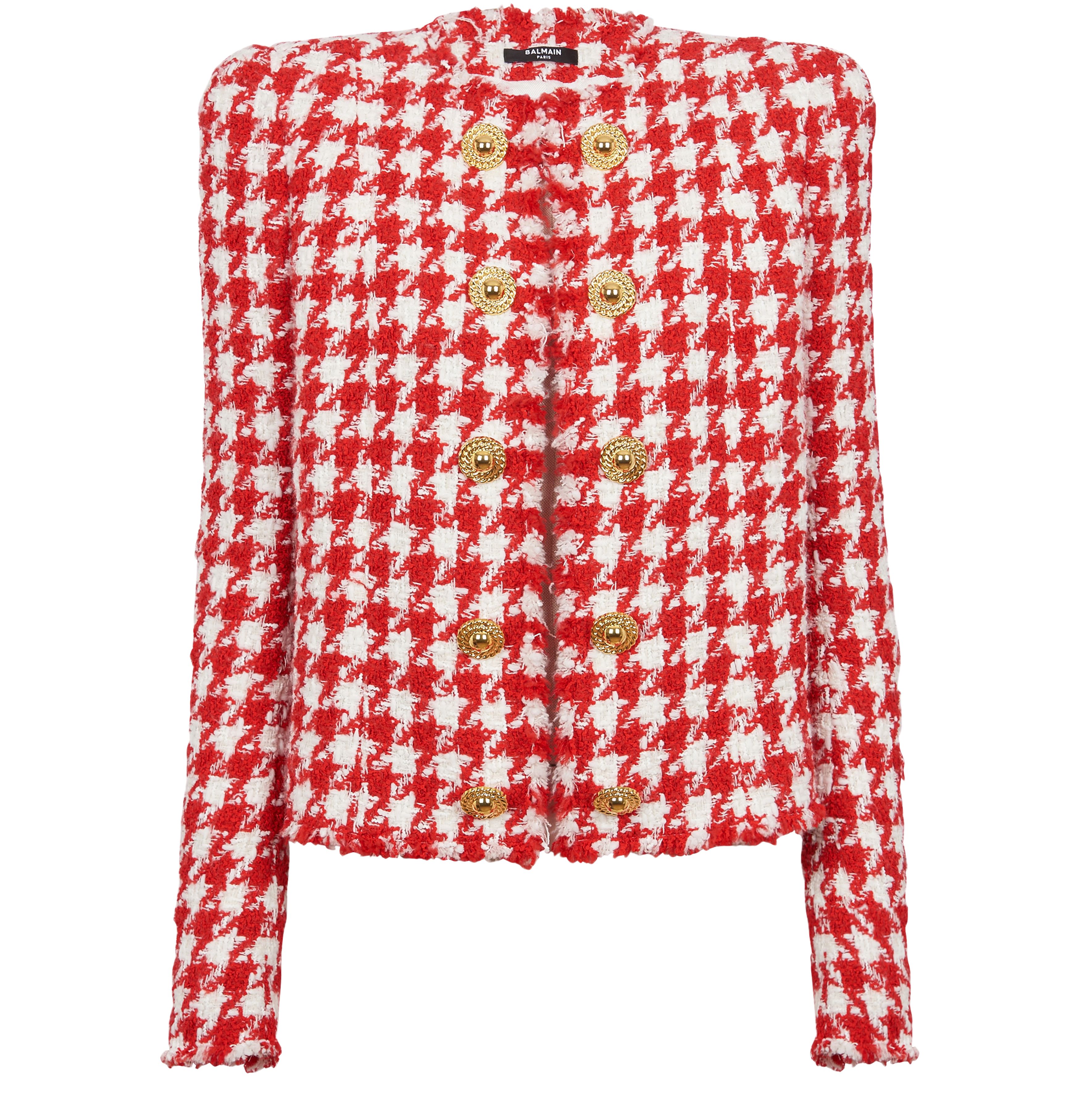 Balmain Houndstooth Tweed Jacket