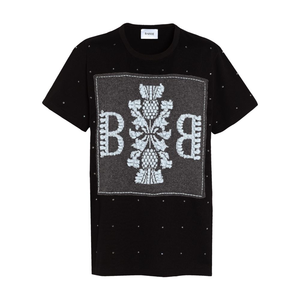 Barrie Sparkling T-Shirt with cashmere B logo patch